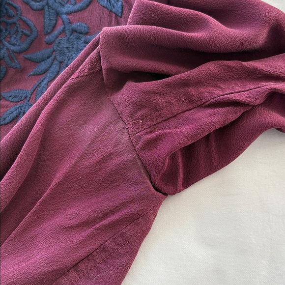 Johnny Was Miloqui Trapeze Silk Embroidered Tunic Dress - Picture 7 of 8